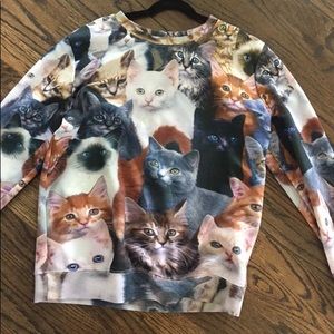 Cat crew neck